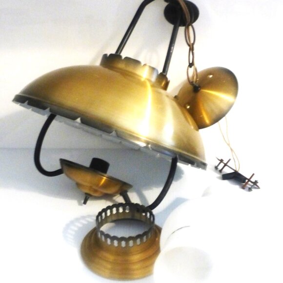 bsm COPPER LIGHT FIXTURE Hanging Light Fixture Vintage Hanging Light Copper Lamp - Picture 13 of 16